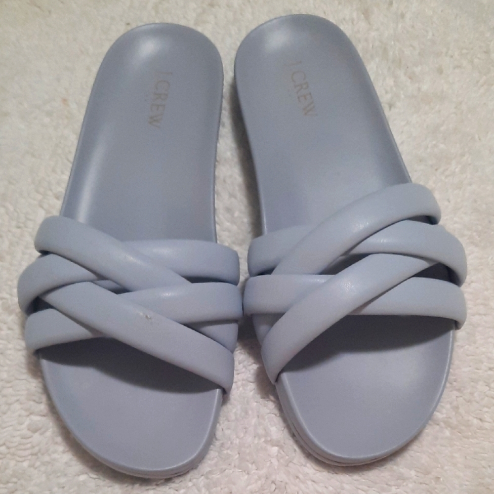 J. Crew Women's Light Blue Crisscross Sandals